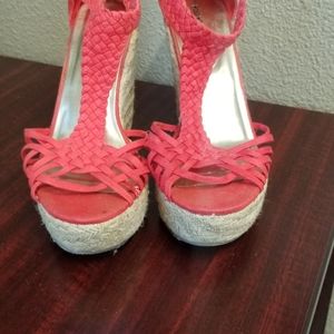 Mossimo Supply Co. Coral Wedges w/zipper